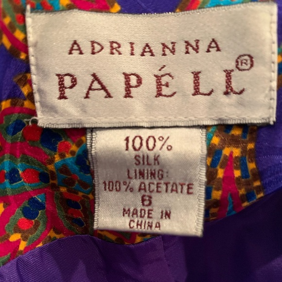 ⬇️Adrianna Papèll silk sz 8 jacquard jacket - Picture 4 of 4